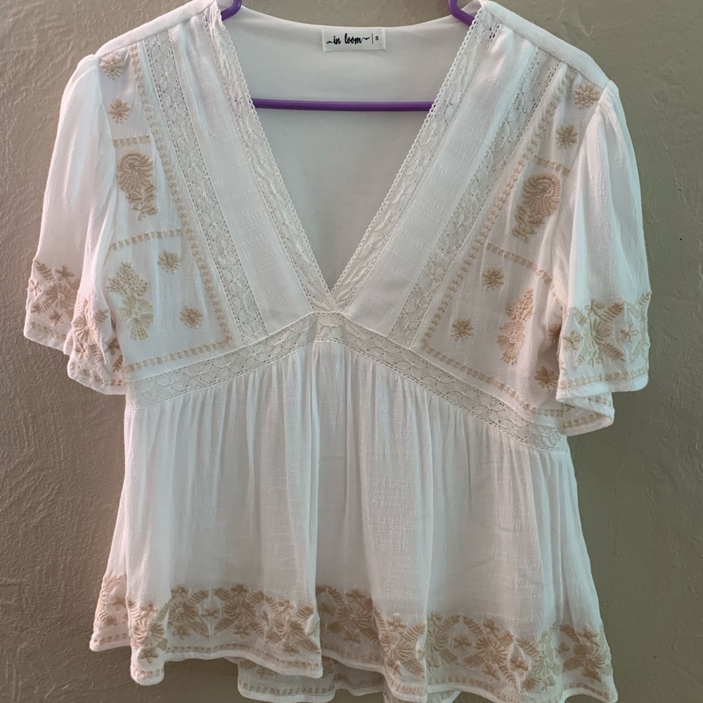 Piper & Scoot Tempo Embroidered Blouse